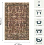 Rugxara Area Rugs for Living Room Bedroom, Washable Christmas Rug, Vintage - Image 2