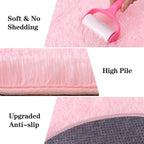 Round Fluffy Pink Rug for Bedroom, 8Ft Large Fuzzy Shag Circle Area Rug for - Image 6