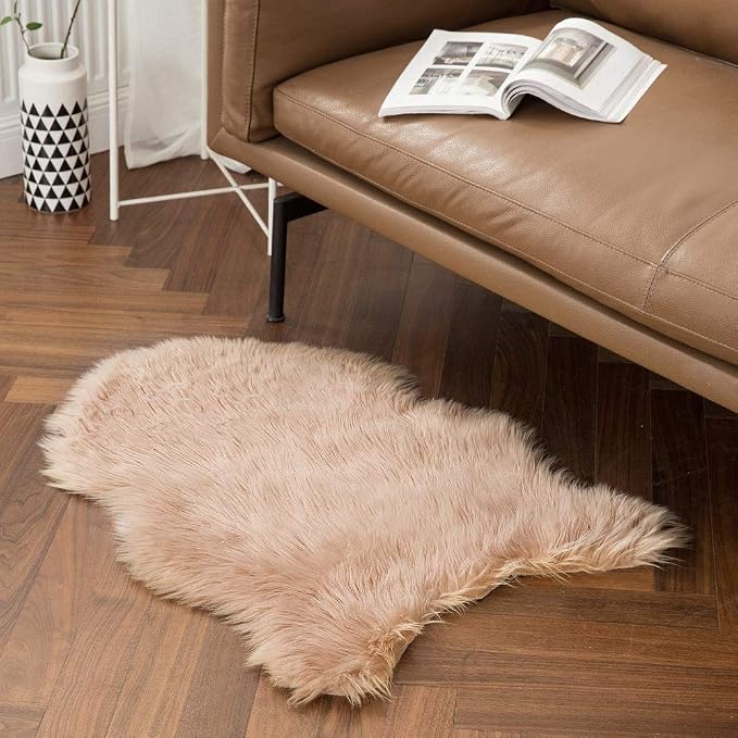MIULEE Fluffy Rug Soft Shaggy Faux Fur Area Rug Luxury Plush Sheepskin Carpet - Image 6