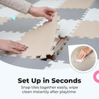 MioTetto Baby Play Mat, Comfortable Playtime Mat – Portable Foam Floor Tiles - Image 6