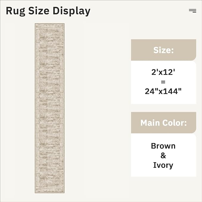 Soalmost Runner Rug 2x12 Washable Non-Slip Hallway Runner Rugs - Image 5