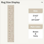 Soalmost Runner Rug 2x12 Washable Non-Slip Hallway Runner Rugs - Image 5
