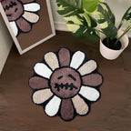 Trippy Happy Face Rug Cool Rugs Tufted Quick Dry Bath Mats by Shovagy