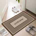 Ultra Thin Door Mat Indoor Entrance, 1/10 in Thin Door Mats by LYGLIGH