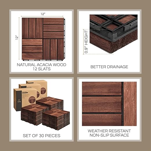 THYOI Deck Tiles, Patio Flooring - Image 2
