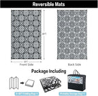 HUGEAR Outdoor Rug for Patios Clearance, Waterproof Mat, Large Outside Carpet - Image 2