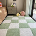 12pcs Carpet Squares Puzzle Floor Mat, Plush Interlocking Carpet Tiles by Unknown