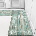 HEBE Anti Fatigue Kitchen Mat Set of 2 Non Slip Cushioned Kitchen Mats by HEBE