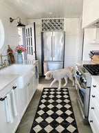 Lahome Zelie Washable Black and White Kitchen Runner Rug, 2x5 Soft Non Slip - Image 3
