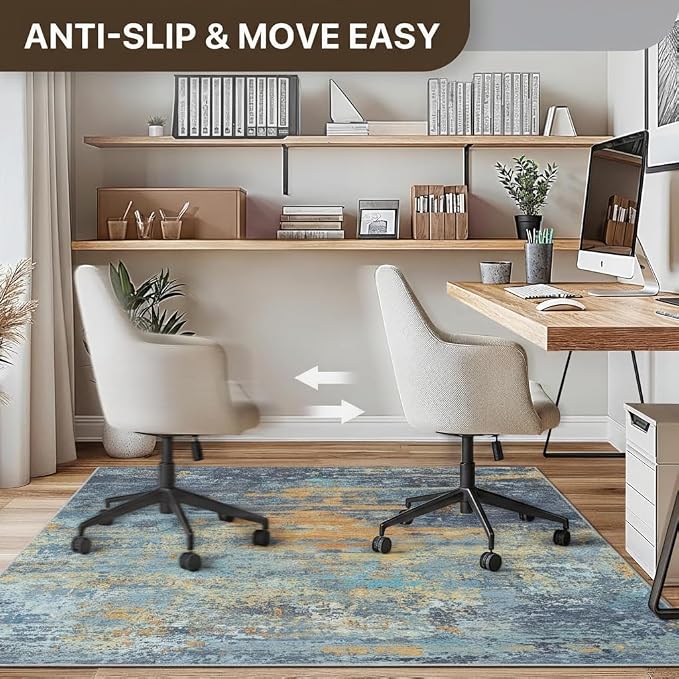36"x48" Office Chair Mat for Hardwood Tile Floor, Under Desk Carpet Protector - Image 4