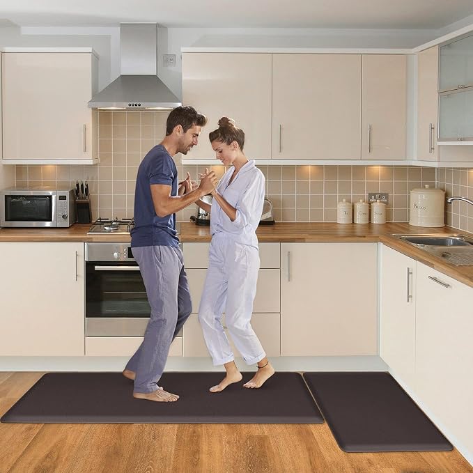 HappyTrends 2 PCS Kitchen Mat Cushioned Anti-Fatigue Floor Mat, Heavy Duty - Image 3
