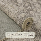 Rugxara Washable Area Rug for Living Room, Vintage Boho Rugs for Office - Image 4