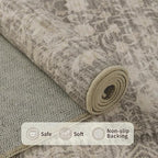 Area Rugs 5x7, Washable Rugs for Living Room, Vintage Boho Rug for Office - Image 6