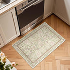 jinchan Zenith Floral 2x3 Rug for Entryway Kitchen Rug Washable Non-Slip - Image 2