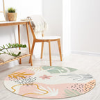 Lahome Boho Pink 3Ft Round Area Rugs - Image 5