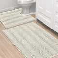 H.VERSAILTEX Bathroom Rugs Bath Rug Set 2 Piece Bathroom Contour Rug Toilet Mat by HVERSAILTEX