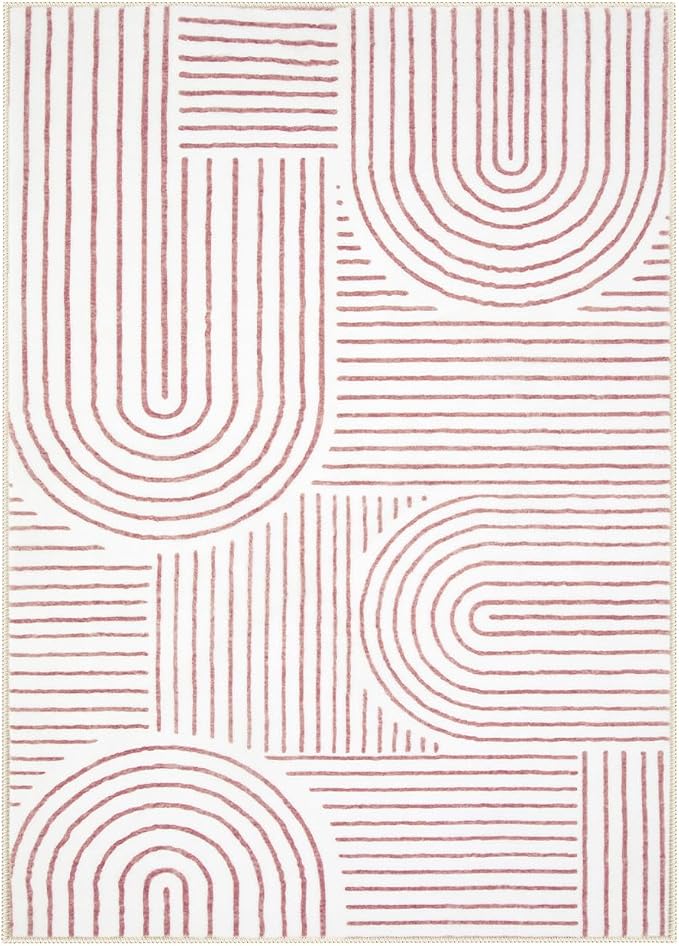 Lahome Abstract 6x9 Area Rugs, Soft Washable Rugs - Image 7