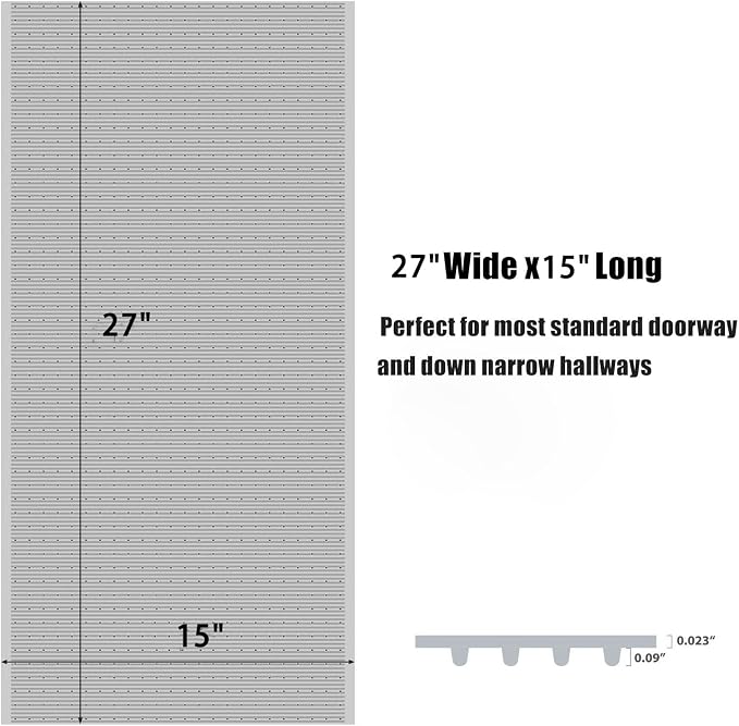 Plastic Carpet Runner 27 x 15 Inch Plastic Area Rug - Image 2