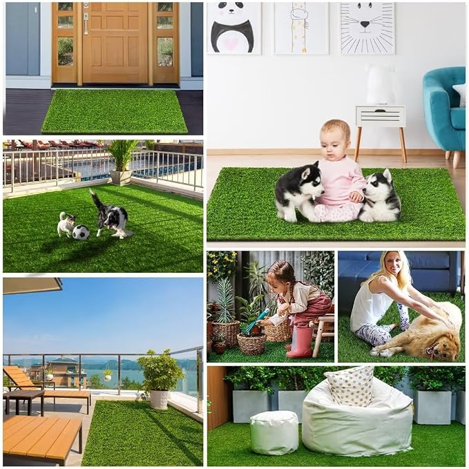 CooZero Artificial Grass, 47.3"x31.5" Professional Dog Grass Mat, Potty - Image 7