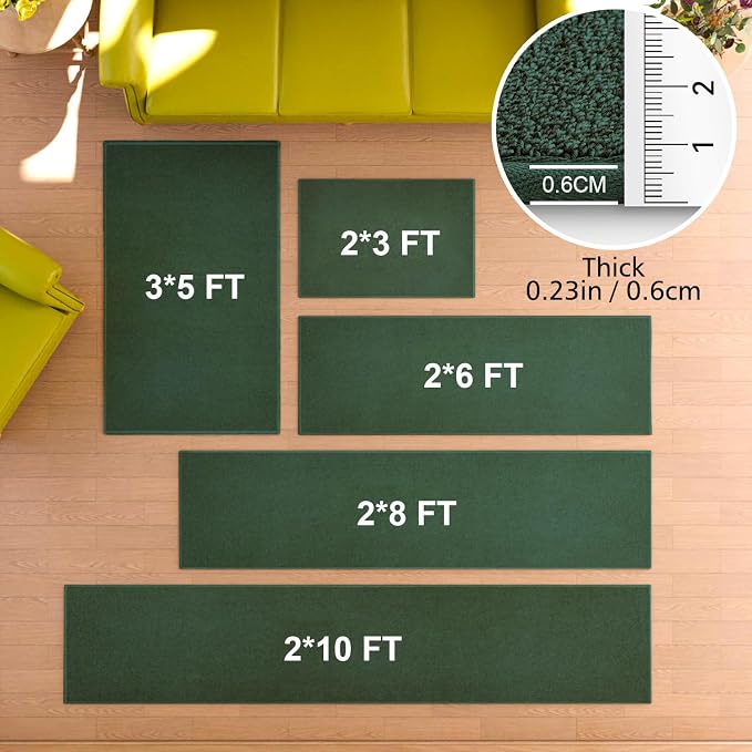 Runner Rug with Non Slip Rubber Backing, Washable Soft Floor Carpet - Image 4