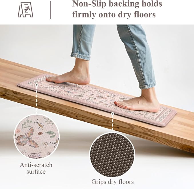 LEEVAN Anti Fatigue Mats for Kitchen Floor Non-Slip, Cushioned Kitchen Mats for - Image 4
