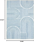 Lahome Abstract 6x9 Area Rugs, Soft Washable Rugs - Image 2