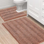 H.VERSAILTEX Bathroom Rugs Bath Rug Set 2 Piece Bathroom Contour Rug Toilet Mat by HVERSAILTEX