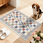 GarveeHome 2x3 Small Rug for Bathroom Machine Washable Modern Checkered Area - Image 9