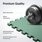 Home Gym Mat, Puzzle Exercise Mat, EVA Interlocking Foam Floor Tiles - Image 3
