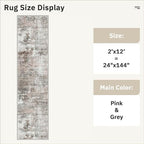 Soalmost Runner Rug 2x12 Washable Non-Slip Hallway Runner Rugs - Image 5