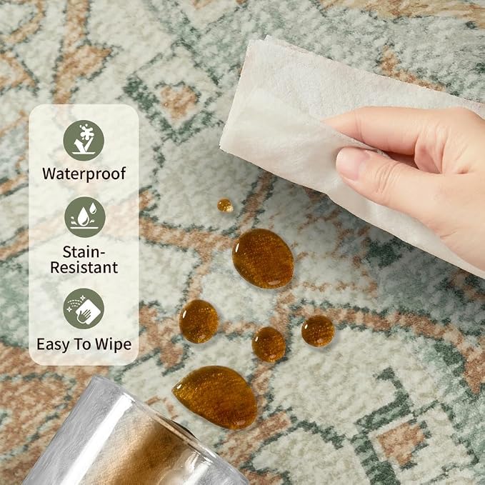 Rugxara 9x12 Area Rug for Living Room Bedroom, Extra Large Washable Rug - Image 10