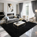BENRON Fluffy Black Rugs for Living Room Bedroom 4x6, Soft Plush Fuzzy Shaggy by BENRON