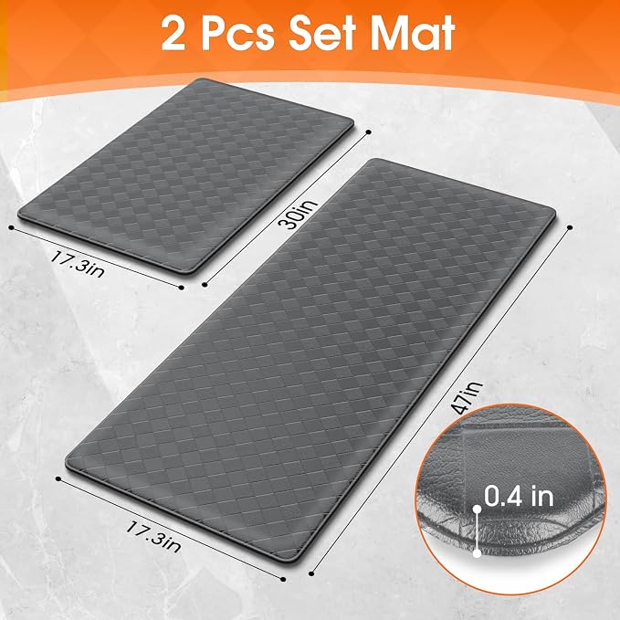 TranquilRelax Kitchen Mats, Cushioned Anti Fatigue Kitchen Mats - Image 2