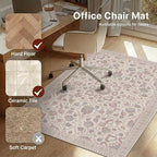 36"x48" Office Chair Mat for Hardwood Tile Floor, Under Desk Carpet Protector - Image 3