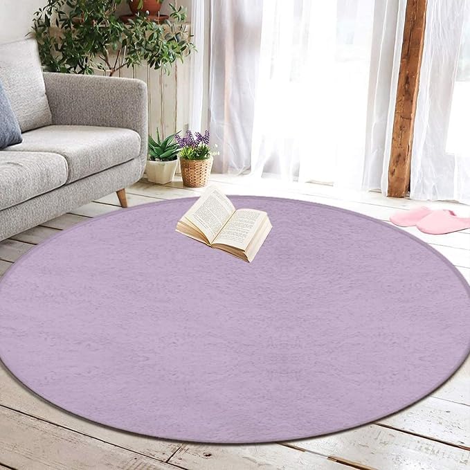 Home Decor Non Slip Kitchen Office Circle Rug, Machine Washable Modern Round - Image 5