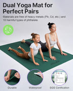 YOTTOY Large Yoga Mat, Extra Wide TPE Exercise Mat, Non-Slip Workout Mat - Image 4