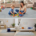 ACOMOPACK Baby Play Mat for Floor, 1.3" Thick Memory Foam Area Rug for Living - Image 6