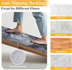 HEBE Washable Hallway Runner Rug 2'x 5' Non Slip Kitchen Rugs Runner, Low Pile - Image 3