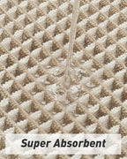 AMOAMI Waffle Bath Mats for Bathroom Bathroom Rugs Set of 2 Waffle Bathroom Mat - Image 3
