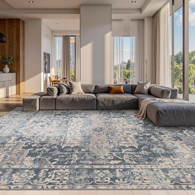 Rugxara 10x14 Area Rugs for Living Room Bedroom, Large Washable Rug, Non Slip & - Image 2