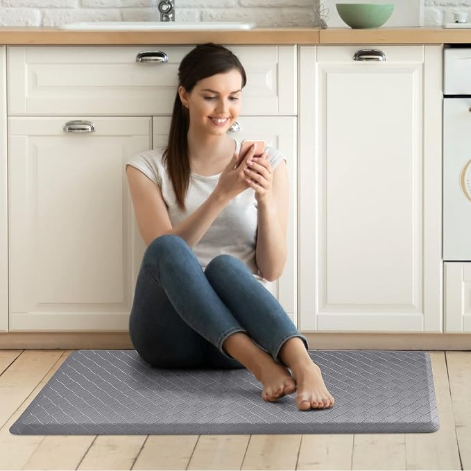 HappyTrends Kitchen Mat Cushioned Anti-Fatigue Kitchen Rug, Thick Waterproof - Image 6
