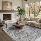 Rugxara 5x7 Area Rugs for Living Room Bedroom, Vintage Retro Boho Rug, Non Slip - Image 3