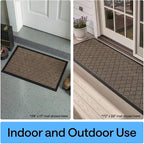 GORILLA GRIP 100% Waterproof All-Season WeatherMAX Doormat 35x23, US Designed - Image 10