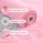 YJ.GWL Soft Area Rugs Fluffy Runner Rug - Image 4