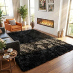 Mugorn Black Area Rugs 10x14 Living Room, Large Fluffy Rugs - Image 6
