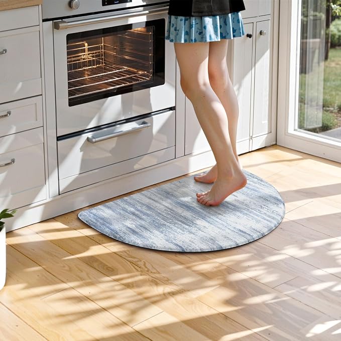 KIMODE Anti Fatigue Mats for Kitchen Floor 18"x28", Farmhouse Half Circle - Image 2