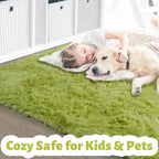 Amdrebio Grass Green Area Rugs 8x10 - Image 2