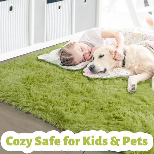Amdrebio Grass Green Area Rugs 8x10 - Image 2