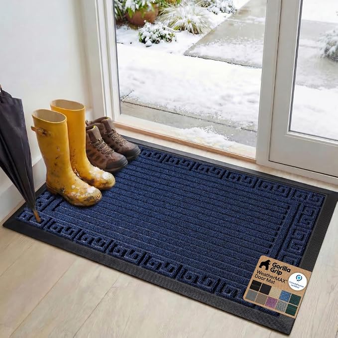 GORILLA GRIP 100% Waterproof All-Season WeatherMAX Doormat, US Designed Natural by Unknown
