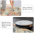 Lahome Round Moroccan Washable Rug, Soft Vintage Small Round Rug 3ft Non-Slip - Image 4